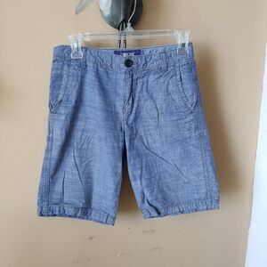 Cherokee Boy's Chambray Flat Front Shorts Size 14